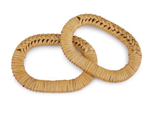 Premium-Taschengriffe aus Naturrattan für DIY-Handtaschen, Taschen & Körbe