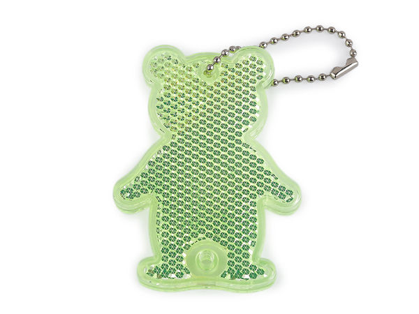 Reflektierender Sicherheitsanhänger Bär für Rucksäcke, Schlüsselbund und Kinderwagen