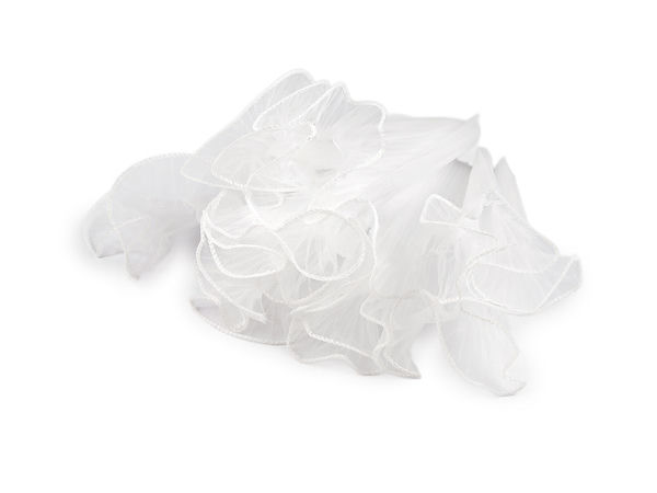 Premium Plissee-Organza-Blumenmanschette - 28 cm dekorative Floristik- & Geschenkverpackung