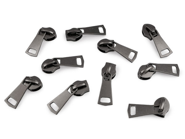 Premium Metall-Reißverschlussschieber Nr. 10 für Nylon-Spiralreißverschlüsse | Schieber ohne Feststeller für Zelte, Rucksäcke und Schlafsäcke