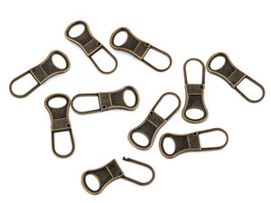 Premium Metall-Ersatz-Zipper - Einfach zu öffnender Reparatur-Reißverschluss-Anhänger für Kleidung, Gepäck und Taschen