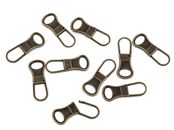 Premium Metall-Ersatz-Zipper - Einfach zu öffnender Reparatur-Reißverschluss-Anhänger für Kleidung, Gepäck und Taschen
