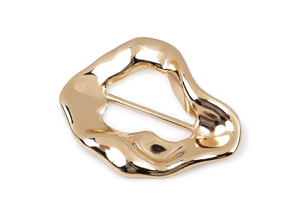 Premium Designer-Metallschnalle für Kleidung und Bademode in Roségold (45 mm)