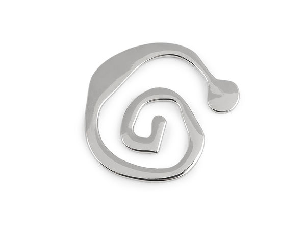 Premium-Spiral-Metalldekor für Bademode und Kleidung - flaches Zierelement