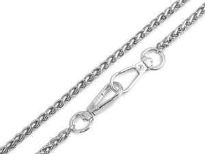 Premium-Metall-Kettenriemen mit Karabinerhaken für Handtaschen und Handys - 48 cm