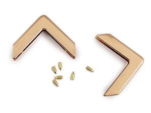 Premium Metall-Schutzecken zum Schrauben für Handtaschen, Geldbörsen und Lederhandwerk