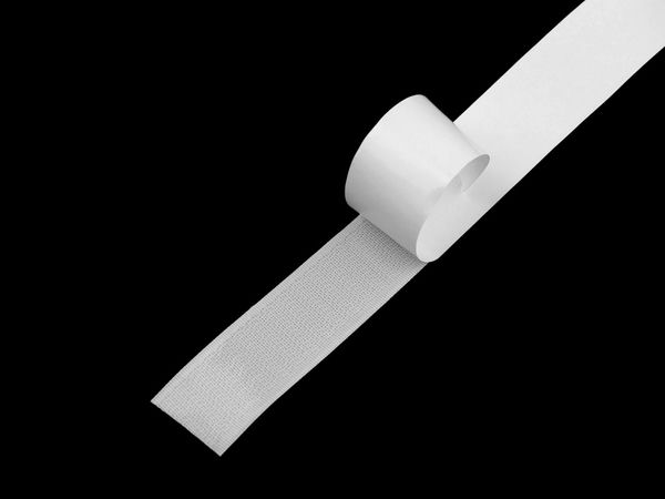 Premium selbstklebendes Kletthakenband (25mm) - Extra stark klebende Rückseite, nur Hakenseite