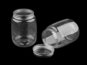 Transparente Aufbewahrungsdose aus Kunststoff mit Schraubdeckel - Organizer für Bastelbedarf & Kurzwaren (2. Wahl)