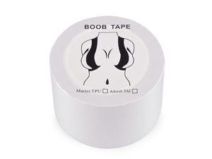 Selbstklebendes transparentes Brust-Tape (3,8 cm Breite) – Unsichtbares wasserfestes Body-Tape für Bademode, Lingerie & trägerlose Kleidung