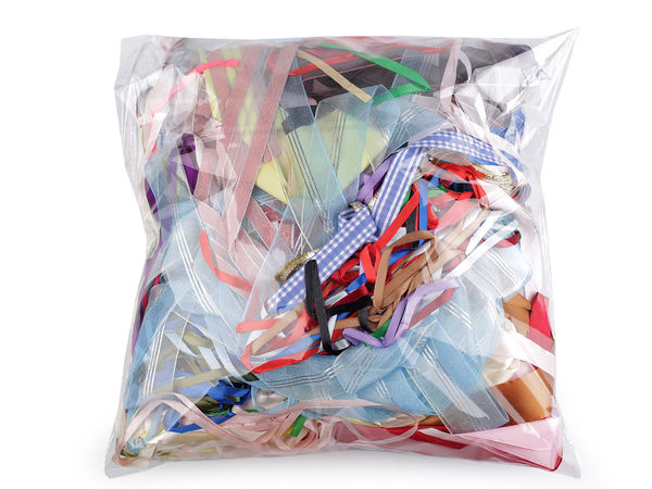 Premium Bastelband-Mix bunt sortiert - Reste-Paket für Nähen & Kurzwaren