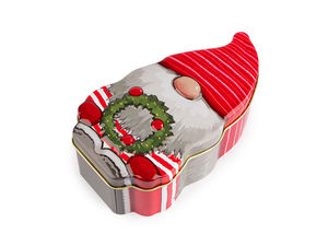 Dekorative Weihnachts-Blechdose - Festlicher Aufbewahrungs- und Geschenkbehälter