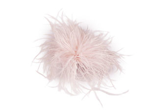 Statement Marabufeder-Brosche & Haarclip - 13 cm 2-in-1 Feder-Fascinator