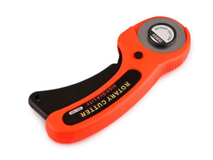 Ergonomischer 45-mm-Rollschneider mit einziehbarer Sicherheitsklinge – Karotte