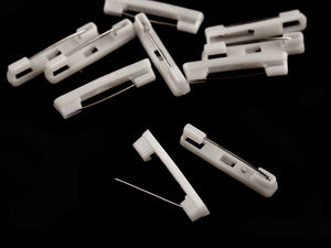 Broschennadeln zum Kleben 5 x 31 mm – Anstecknadel-Rohlinge für DIY-Broschen, Ansteckblumen & Namensschilder