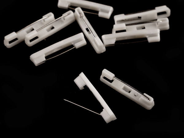 Broschennadeln zum Kleben 5 x 31 mm – Anstecknadel-Rohlinge für DIY-Broschen, Ansteckblumen & Namensschilder