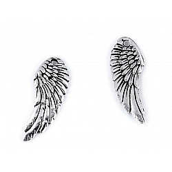 Anhänger / Charm Angel Wing, 10x26 mm (Pack 5 Stück) - Modell 1