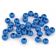 Holzperlen, Ø10 mm (20 g Packung) - Blau