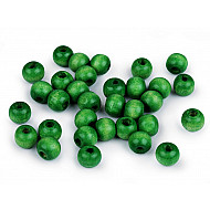 Holzperlen, Ø10 mm (Packung 20 g) - Crud Green