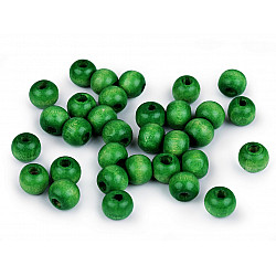 Holzperlen, Ø10 mm (Packung 20 g) - Crud Green