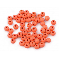 Holzperlen, Ø8 mm (Packung 20 g) - Orange