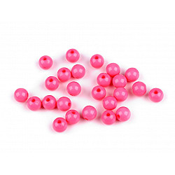 Kunststoffperlen, Ø8 mm (25-teiliges Paket) - Rosa