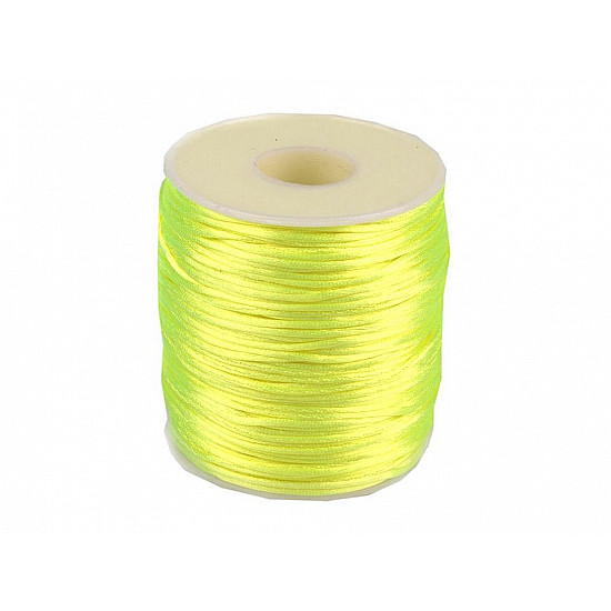 Satin, Ø1 mm (Rolle ca. 80 - 100 m) - Gelb - Neon