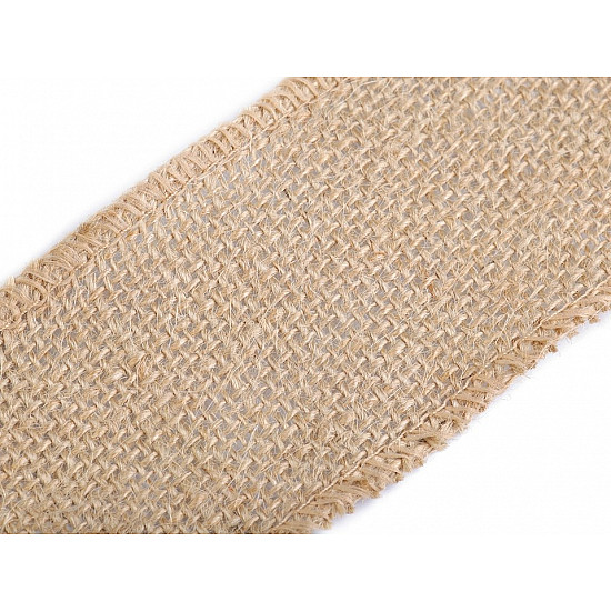 Band in Jute, Breite 60 mm (Pack 4,5 m) - Natural Ecru