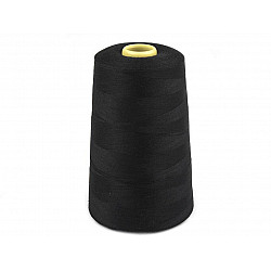 Nähgarn Polyester 5000 yards PES 40/2, Schwarz