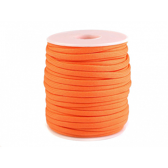 Fallschirmschnur / Polyesterschnur Ø4 mm (rolle 25 m) - orange