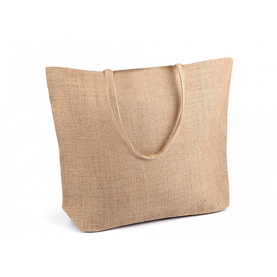 Dekorative Jute-Tasche, 35x45 cm - Natural Ecru