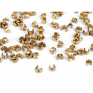 Endstück für Reißverschlüsse 3 mm; 5 mm - mmgold hell, 10 g.