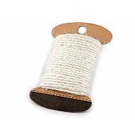 Jute Band Ø2 mm (karte 10 m) - Naturfarbe hell