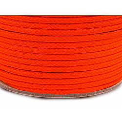 Polyesterschnur Ø4 mm (rolle 100 m) - Orange Reflex - neon