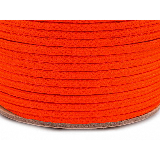 Polyesterschnur Ø4 mm (rolle 100 m) - Orange Reflex - neon