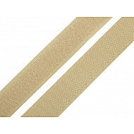 Klettverschluss Haken + Plüsch Breite 20 mm, Beige