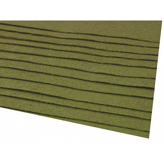 Blätter Filz, 20x30 cm, 166 g / m², 2 Stück - grüner Khaki