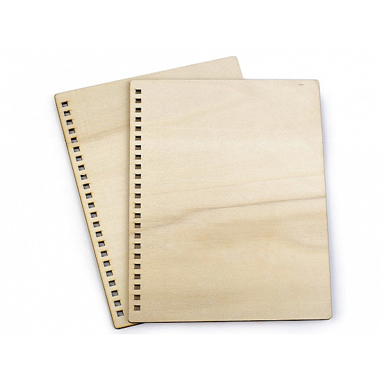 Holzabdeckungen für A5 AgendAs (Set 2 PCs) - Holz Natur