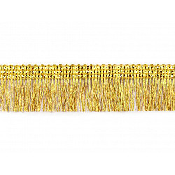 Lurex-Fransen, 30 mm breit (18 M Pack) - Offenes Gold