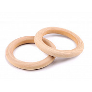 Holzringe, Ø48 mm (Pack 2 Stück) - offene Natur