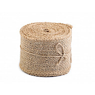 Band in Jute, Breite 60 mm (Pack 4,5 m) - Natural Ecru