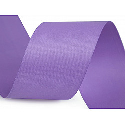 Atlasband / Satinband beidseitig Breite 40 mm matt - lila violett, 20 ml.