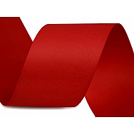 Atlasband / Satinband beidseitig Breite 40 mm matt - rot, 20 ml.