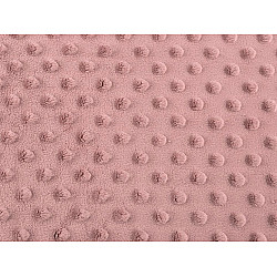 Minky Plüsch mit 3D-Kugeln, 380 g / m², bei Meter - Rosa Pulver