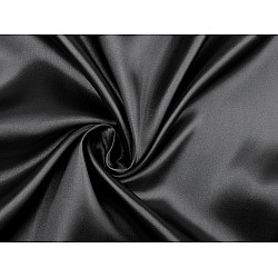 Satin elastisch zu Meter - schwarz