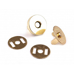 Verschluss magnetisch Ø15 mm, gold, 5 set