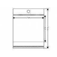 Cellophanbeutel mit Klebestreifen zum Aufhängen 7x9 cm (Packung 100 Stück)