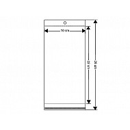 Cellophanbeutel mit Klebestreifenh zum Aufhängen 10x22 cm (Packung 100 Stück)