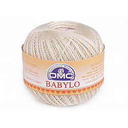 Häkelgarn aus Baumwolle DMC Babylo 100 g, Ecru