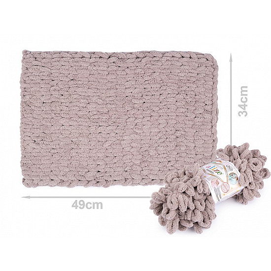 Strickgarn Alize Puffy 100 g, grau