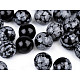 Mineral Perlen Obsidian Ø8 mm (Packung 11 Stück)